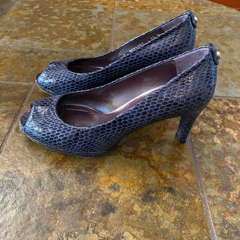 Stuart Weitzman snakeskin pumps